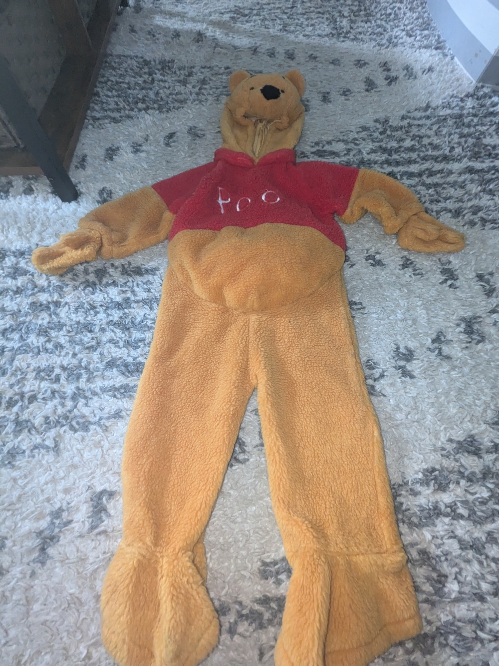 Disney Winnie the Pooh Plush Hooded Costume - Red & Gold